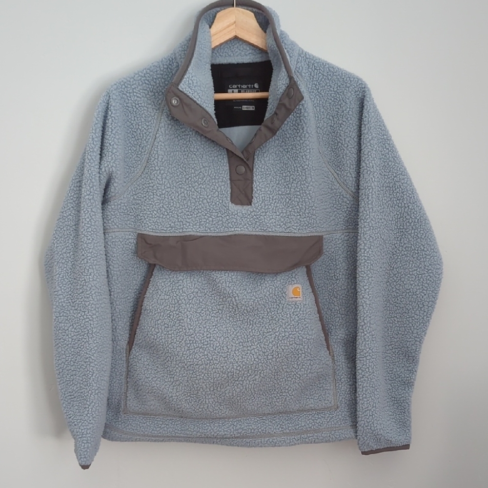 Carhartt Blue Fleece Pullover | Women's small 4-6